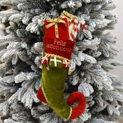 Yickyue Christmas Socks Fireplace Hanging Decoration Holiday & Party Supplies Original Design Custom Christmas Stocking