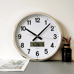 Yickyue Calendar Digital Clock Aesthetic Living Room Quiet Clock Living Room European Wall Clocks Quartz Chinese Style Saat Home Design