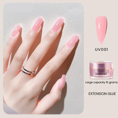 MAYCHAO 15ml Nail Polish Extention Gel Nail Tips Quick Building UV Builder Glue Repair Broken Finger Prolong Form Manicure Tools
