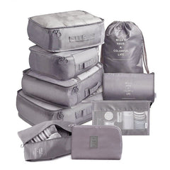 9 pieces Set Travel Organizer Storage Bags Suitcase Packing Set Storage Cases Portable Luggage Organizer Clothes Shoe Tidy Pouch