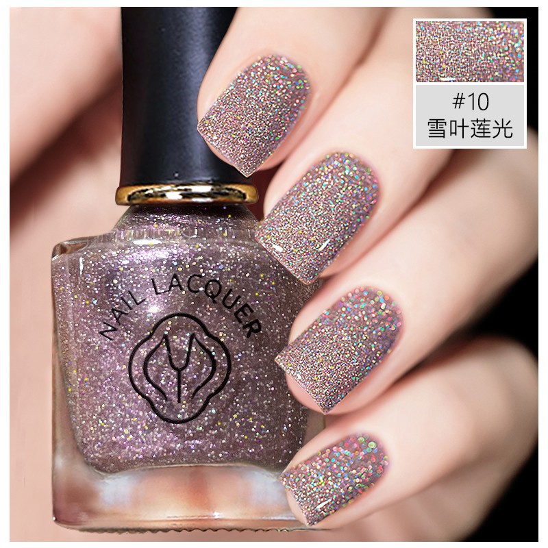 YICKYUE  -  Shimmer Glitter Quick Dry Nail Lacquer Polish L1-10