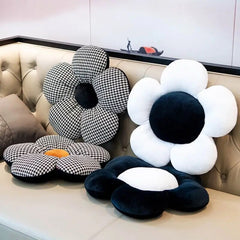 YICKYUE  -  Grid Cushion Black School Dormitory Children's Room Kindergarten Bedroom Car Decoration Sofa Chair Stool Office  Fart Cushion