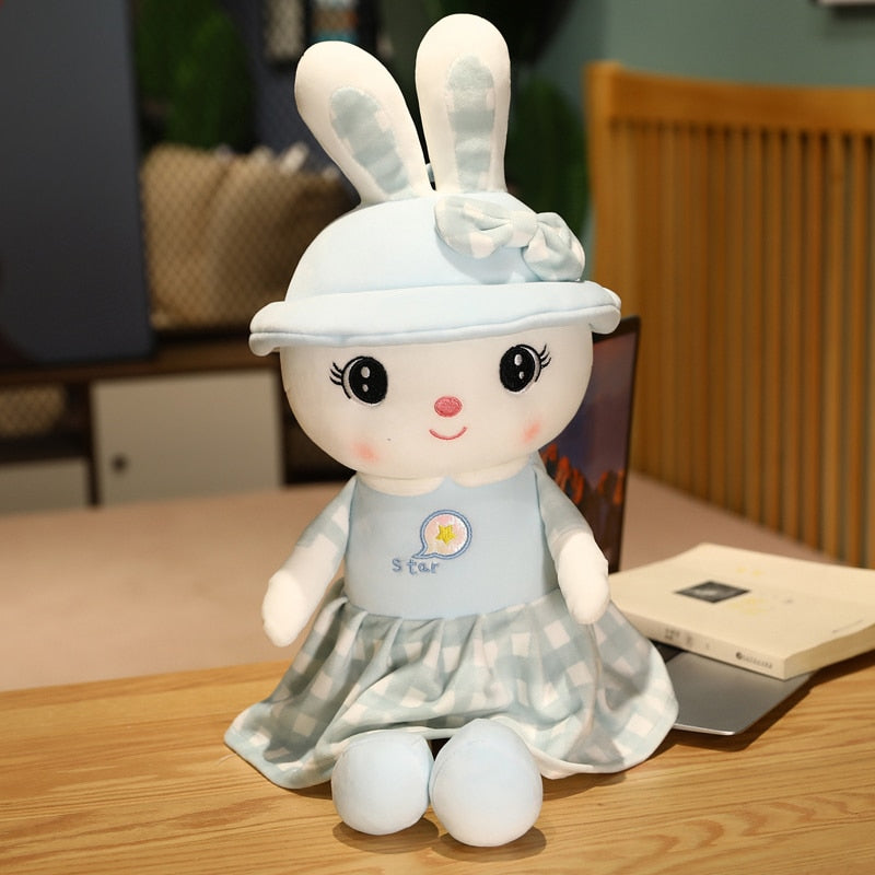 1PC 50-100cm Cute Rabbits Plush Toy Kawaii Rabbit with Skirt & Hat Dolls Soft Stuffed Animal Pillow Lovely Dolls for Children