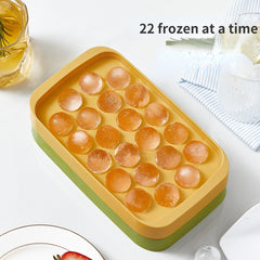 Ice Cube Trays Silicon Bottom Ice Cube Storage Container Box with Lid Ice Mold Makers for Cool Drinks Kitchen Bar Tool Accessory
