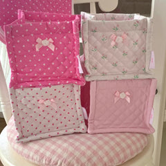 YICKYUE  -  Desktop Storage Basket Homemade Quilted Fabric Storage Box Fabric Three-dimensional Sorting Basket