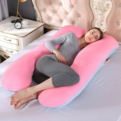 1pc U Type Pregnancy Pillow Multi Functional Side Protect Cushion for Pregnant Women Gravida Soft Velvet Bed Pillow Dropshipping