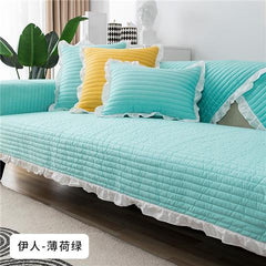 Deep Gray Corner Sofa Towel Covers Cotton Sofa Slipcover Couch Cover Removable Pet Dog Kids Mat Sofa Furniture Cushion Blanket