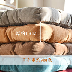 Yickyue  Corduroy Tatami Cushion Futon Plush Thickening Floor Bay Window Balcony Yoga Hip Cushion