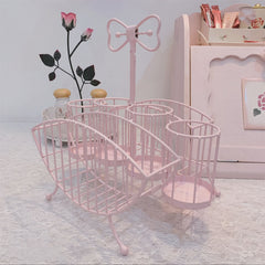 YICKYUE  -  Multifunctional Iron Storage Rack, Pink Storage Rack, Dishes, Spoon, Kitchen