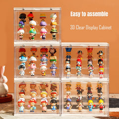 Clear Acrylic Blind Box Showcase Pop Mart Figures Display Case Garage Kits Collectible Model Artcrafts Box Toy Doll Organizer