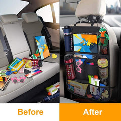 Car Universal Seat Back Organizer Multi-Pocket Storage Bag Tablet Holder Automobiles Interior Accessory Stowing Tidying