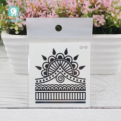 Retro Flower Hand Back Tattoo Temporary Waterproof Men Women Body Art Sticker Disposable Exotic Flowers Flash Fake Tattoo
