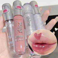 YICKYUE  Lasting Mirror Pearl Diamond Lip Gloss Waterproof Moisturizing Liquid Lipstick Shine Glitter Lip Gloss Women Makeup Cosmetics