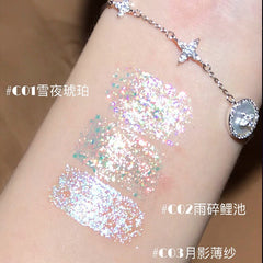 Liquid Eyeshadow Glitter Shining Sequins Eye Makeup High-gloss Brightening Eye Shadow Single Color Eyeshadow Shimmer Beauty