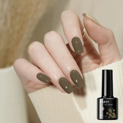 YICKYUE  -  8ml Gel Nail Polish Khaki gray brown Nude Nails Art Soak Off UV/LED Manicure Beautylux Vernis Semi Permanent Esmalte