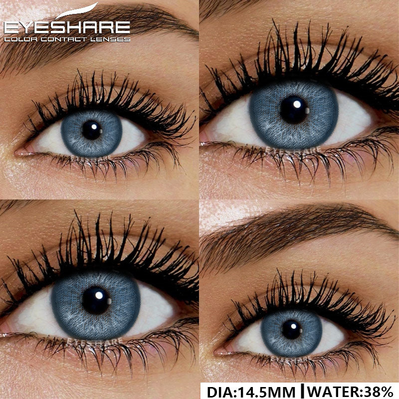YICKYUE  -  Colored Contact Lenses for Eyes Natural Eye Lenses Gray Contacts Green Eye Lens Blue Eye Lens Fashion Lenses 1Pair/2Pcs