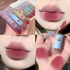 YICKYUE  -  1/3pcs Nude Liquid Lipstick Set Velvet Matte Lip Gloss Long Lasting Non-stick Cup Lip Mud Tint Cream Makeup Pigment Cosmetics