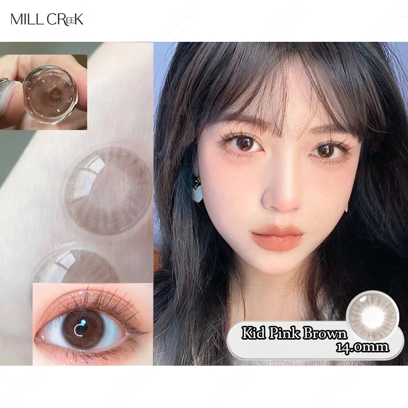 YICKYUE  -  1 Pair New Color Contact Lenses for Eyes With Degree Myopia Lenses Natural Blue Eye Lens High Quality Korean Lenses