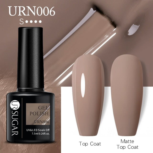 UR SUGAR 7.5ml Gel Nail Polish Semi Permanent 90 Colors Gel Polish Lamp Varnishes Soak Off Nail Art Manicure Base Top Gel