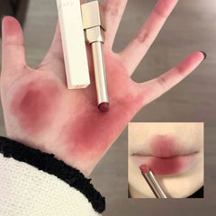 YICKYUE  -  Milk Velvet Lipstick Matte Grey Rose Lip Tint Square Tube Solid Lip Gloss Tea Red Natural Soft Lip Pen Makeup Long Lasting
