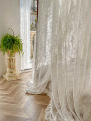 YICKYUE  -  Palace Mosquito Net with  Frame Romantic Lace Shading Bed Curtain Canopy Nets Three-door Bedcover Home Decoration