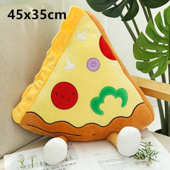Cute Cartoon Plush Hamburger French Fries Chicken Leg Toy Stuffed Food Popcorn Pizza Pillow Cushion Kids Toys Birthday Gift