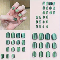 YICKYUE  [96pcs Smooth Press-on Nails Perfect] 96pcs smooth short square press-on nails are perfect for daily parties, holiday parties, great choice, perfect Christmas gift for girlfriends
