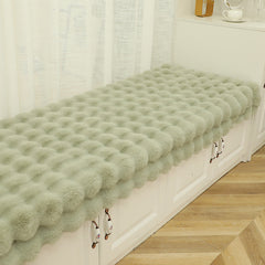 YICKYUE  -  INS. Cream Coated Cat Like Rabbit Plush Window Mat, Autumn and Winter Bedroom Window Sill Mat, Anti Slip Balcony Tatami Cushion