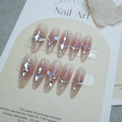 Shiny Diamonds Handmade Press On Nails