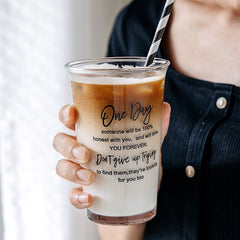 350ml Kawaii Letter Pattern Glass Cups For Drinking Cute Korean  Clear Creative Ice Coffee Wine Milk Juice Tea Mug Original Cups