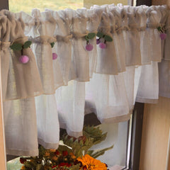 Cilected Korean Short Curtains Small Fresh Kitchen Half Curtains Home Small Windows Curtain Cabinets Shade Curtains Door Curtain