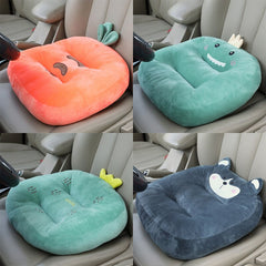 Cartoon Animal Plush Soft Seat Cushion Home Car Office Tatami Thicker Chair Backrest Cushion Student Comfort Buttocks Cushion