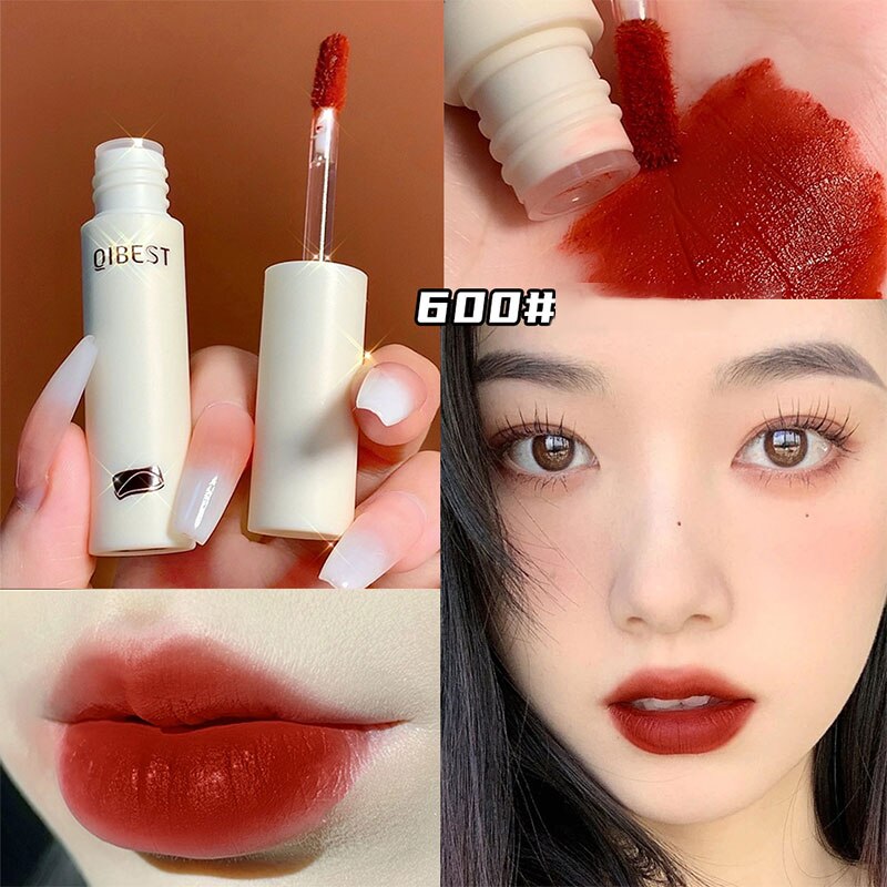 Yickyue 9 Colors Nude Matte Lip Gloss Chocolate Waterproof Lipstick Long Lasting Women Red Lip Tint Velvet Lip Glaze Cosmetics Wholesale