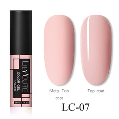 LILYCUTE Matte Effect Gel Nail Polish Matte Top Coat Need Winter Color Gel Polish Soak Off UV Gel Nail Art Design Hybrid Varnish