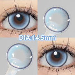 YICKYUE  -  10Pcs Daily High Quality Color Contact Lenses for Eyes With Diopter Myopia Student Natural Beauty Pupil Fast Shipping