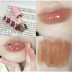 YICKYUE  -  New Bowknot Mirror Lip Gloss Moisturizing Lip Tint Long Lasting Waterproof Lipstick Women Girls Lips Cosmetics 2024 Makeup