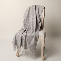 Pure Wool Blanket Luxury Noble Thicken Fleece Jacquard Nordic Simple Style Throw Blankets Designer Brand Sofa Bed Covers Blanket