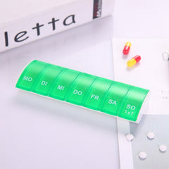 7 Days Medicine Pill Box Mini Round Portable Travel Storage Vitamin Box Sort Tablet Holder Organizer Container Cases RANDOM