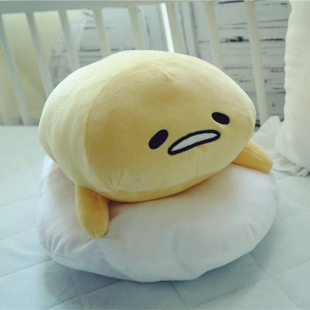 40cm Cute Lazy Egg Plush Pillow Stuffed Toys Yolk Brother Soft Cushion Birthday Gifts for Kids Girls