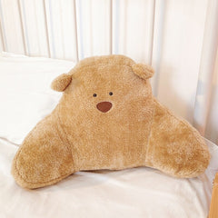 Cartoon Hugging Bear Cushion Outdoor Garden Cushions Soft Chair Backrest Seat Mat Plush Lumbar Support Pillow Cute home decor