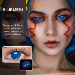 YICKYUE  -  1 Pair Anime Cosplay Contacts Lenses Color Contact Lenses Anime lenses Red Lens White Lenses Anime Accessories Pink Lenses