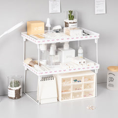 Home Closet Organizer Storage Shelf for Kitchen Rack Space Saving Wardrobe Decorative Shelves Cabinet Holders