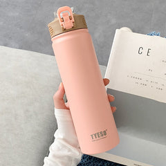 Coffe Thermos Grandes with Straw Vacuum Flasks Lovers Portable Stainless Steel Water Bottle Garrafa Termica Office Thermal Mug