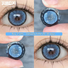 YICKYUE  -  1 Pair Korean Color Contact Lenses for Eyes With Diopters Prescription Fashionable High Quality Lenses Free Shipping