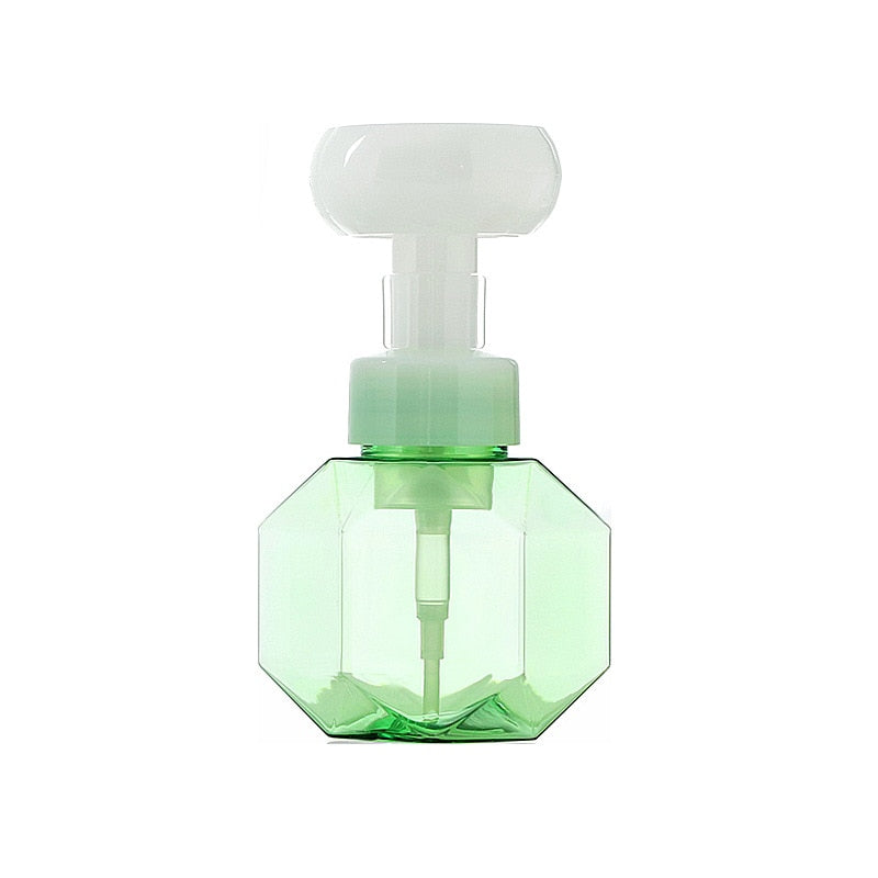 300ml/4 color soap dispenser flower-shaped foam foam pump empty bottle plastic transparent bottle shower gel foam pump bottle