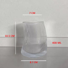 Ins Style Simple Crescent Moon Glass Tilted Water Cup Cold Drink Milk Coffee Juice Cup Decoration Unique Drinking Utensils