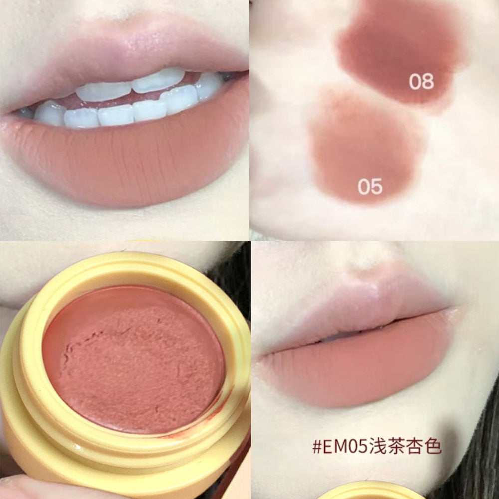 Yickyue Cappuvini New Tulip Matte Lip Mud Nude Makeup Lasts Long-lasting Non-fading Non-stick Cup Student Natural Lip Makeup
