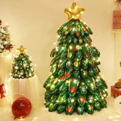 YICKYUE  -  Inflatable Christmas Balloons, Party DIY Decor Santa Claus Snowman Elk Balloon Xmas Tree Merry Christmas Mall Decoration Navidad