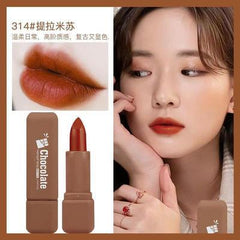 Hengfang Chocolate Lipstick Matte Moisturizing Delicate Silky Easy-to-color Nude Makeup Natural Lasting Lip Makeup