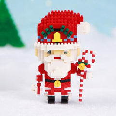 MCO Merry Christmas Santa Claus Elk Deer Bell Animal Pet Festival 3D Mini Diamond Blocks Bricks Building Toy for Children no Box
